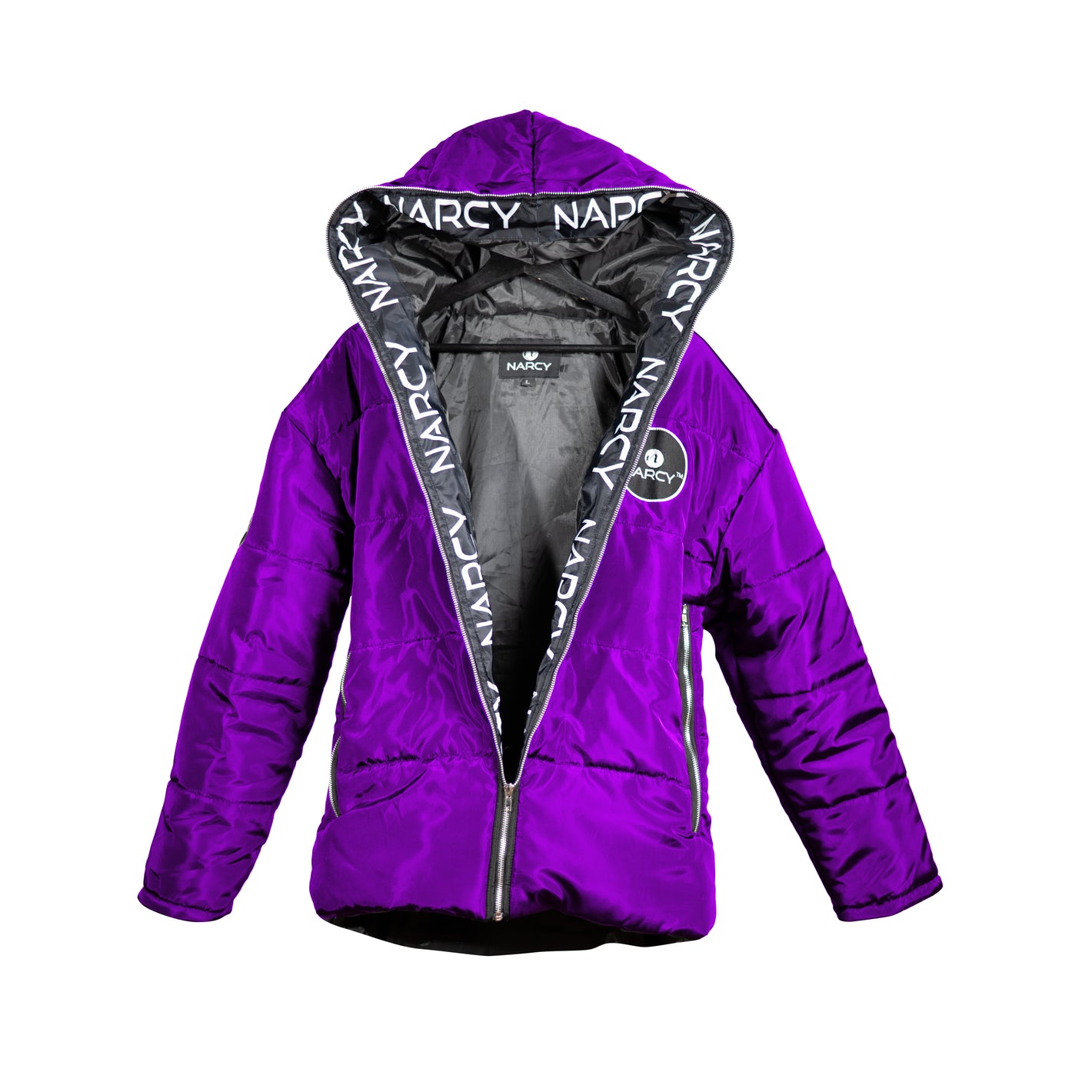 Abrigo de bruma morado para hombres